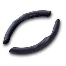 스타일닥터 자동차 핸들커버 미끄러움 방지 사계절통용 차량용품 자동차악세사리 논슬립, 블랙