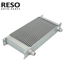 미션쿨러 19 Row Universal AN10 엔진 트랜스미션 오일 쿨러, 02 Silver