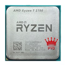 CPU AMD Ryzen 7 2700 R7 3.2 GHz 8 코어 16 스레드 65W CPU 프로세서 YD2700BBM88AF 소켓 AM4 라이젠 중고, 한개옵션0