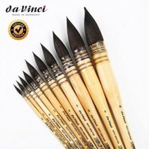 다빈치 418 수채화붓 다람쥐털 둥근붓 낱개 / 옵션선택, 1호