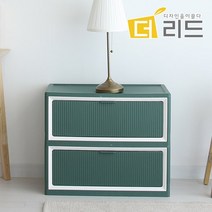 2단 서랍장 플라스틱 낮은 설합장 안방 옷 수납장 예쁜 옷서랍장, 플레어화이트, 본상품선택