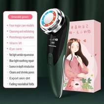 셀프 홈케어 피부 관리기 뷰티 디바이스 갈바닉 마사지 기기, B 초록