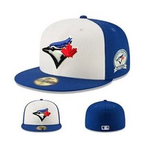 뉴에라 59Fifty Youth 토론토 블루제이스 Fitted 모자 MLB 캡 - 40th Anniversary