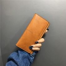Makone 상표등록 1+1 여성 부드러운 pu가죽 울트라 슬림 지폐 장지갑