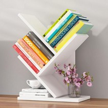 5단 책꽂이 진열장 책선반 베란다 테라스 오픈형 거실장 파티션 책장diy 원목 인테리어, 화이트