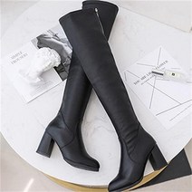 짝꿍닷컴 탄력좋은 뒷지퍼 롱부츠 니하이 부츠