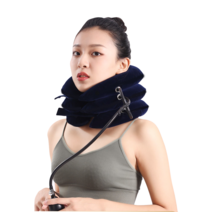 건강더하기 자세교정 목 에어쿠션, 그레이