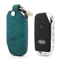페레노 기아 5버튼 스마트키 가죽케이스 PK07 키케이스 K5DL3 쏘렌토MQ4 셀토스 K7프리미어 카니발KA4 K8 K3 스포티지 니로 쏘울 EV6, 푸에블로 블루