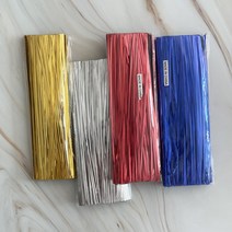 KAY-JAY 컷팅빵끈 20cm 약800개/ 칼라절단빵끈 선물포장 식빵끈 철끈 비닐포장, 레드