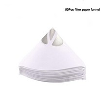 50 개51 개 페인트 필터 깔때기 종이 정화 여과 컵 일회용 100 메쉬 페인트 filte 원추형 나일론 미크론 종이 깔때기, 50개
