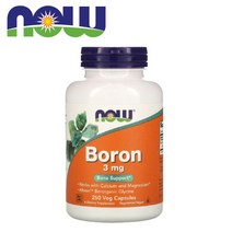 나우푸드 붕소 보충제 보론 Now Foods Boron 3mg 미량 미네랄 250 베지캡슐