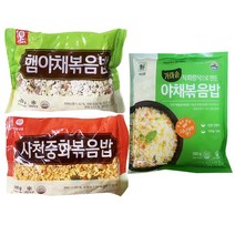 천일식품 햄야채볶음밥 300g+사천중화볶음밥 300g+사조대림 가마솥 야채볶음밥 180g