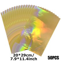 레이저마킹기 20*29/19.5*29cm 토너 반응 호일 다채로운 홀로그램 레이저 프린터 라미네이터 DIY 청첩장 20, 07 7
