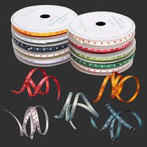 attizone 금사하트 리본 10칼라 포장/데코리본, 금사하트-5mm, 10. 수박