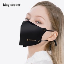 이제이마스크 매직카퍼 구리 은 항균 패션 연예인 명품 마스크, 3. 매직카퍼 블랙( 마스크1개+스트랩1개)