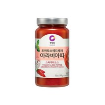 청정원 토마토와 레드페퍼 아라비아따 스파게티소스, 600g, 1개