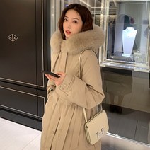 무드무드 시즌마지막최종가 막시 덕다운 후드퍼 롱패딩