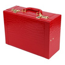 상자 결혼기념일 용품 약혼함 혼수함 축의금함 혼담을 꺼내다 레드 초빙료 채색 예 가죽트렁크 10100 만 2548886970, 10 인치 (가능 룩 10-20 만