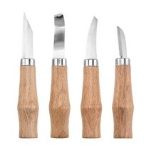 우드카빙키트 조각끌 목공칼 접도 1/7PCS 전문 나무 조각 칼 손 도구 세트 기본 상세한 Woodworkers Gouges 다목적 DIY 나이프, [05] 4pcs