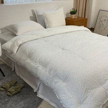 레이어드홈 국산 아사60수 잔꽃무늬 순면 레이스 사계절 차렵이불