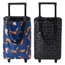 바퀴형 보냉 장바구니 CN 방수 폴딩 쇼핑 핸드 카트, 02 블랙체크(품절)