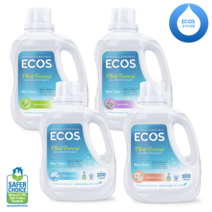 [ECOS] 에코스 친환경 저자극 세탁세제 2배 농축 2.96L, 프리&클리어(무향)