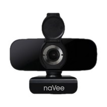나비 브로드캠 NV76-HD210S 웹캠 PC카메라 프라이버시 캡 포함, 블랙