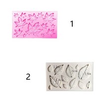 모양틀 입체 두꺼운 월병 Sugarcraft 1 조각 잎 실리콘 금형 퐁당 금형 케이크 도구 초콜릿 금형 베이킹 금형 몰드 가정용 베이킹