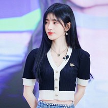 홈쇼핑가디건 볼 숄더 크롭 트위드 가디건 레로 로레 사무실 니트 두툼한 꽈배기 가을 크로쉐