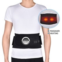 허리보호대 적외선 열 허리 벨트 마사지 치료 Herniated 디스크 척추 측만증 통증 낮은 지원 중괄호 요추, 01 EU Plug
