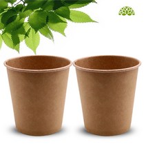 에코 크라프트 종이컵 6.5oz 1000개 무인쇄 일회용컵, 1000개입