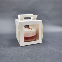 무스창문박스 컵케이크 투명창 케이크상자 조각케이크박스(10개/받침별매)