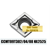 t09t302/t09t304/t09t308 nx2525 t 09t3 02/04/08 선삭 공구 홀더 용 초경 인서트, 03 CCMT09T302 NX2525