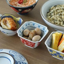 일본풍 도자기 반찬그릇 찬기모음 아사미 3종 F591-CP6, 아사미 팔각 노란찬기, 1개