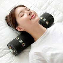 정국이 메밀 경추베개 경추목 베개 목디스크 일자목 거북목베개, 누비 연그레이