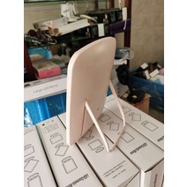 화사거울 특이한거울 LED 조명 화장대 메이크업 지능형 휴대용 데스크탑 숙녀 빛 44, 분홍색