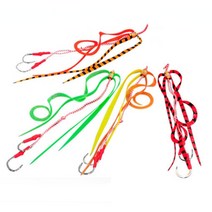 타이라바 스커트 채비 참돔 지깅 BKK훅 12호 13종, 1. 레드지브라