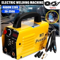 소형용접기 미니 용접기 전기 4000w 220v 핸드 헬드 mma 아크 20a 250a, 1개