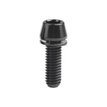 M5 M6 티타늄 와셔 육각 소켓 볼트 원추형 헥사곤 렌치 자전거 나사 스크류, Black, 20mm