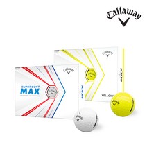 캘러웨이 캘러웨이 2021년 슈퍼소프트 맥스 2피스 골프공, 슈퍼소프트맥스21 화이트