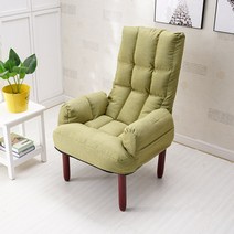 패브릭 원룸 1인용 안락 작은 배드 소파, 옐로우