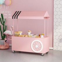 플리마켓 매대 행사 부스 가판대 판매대 이동식 진열대, 레드 150x60x200cm