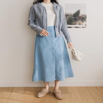 여자 꽈배기니트 파스텔 연보라 슬림 후드집업 가디건