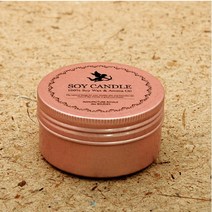 캔들 용기 틴케이스 핑크 80ml 만들기 DIY 소이 왁스 재료 도매 향초 양초