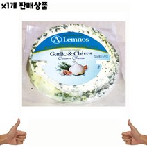 식자재) 과일치즈(램노스 갈릭-차이브 125g) 1개, 꿀도매꿀소매 1, 꿀도매꿀소매 본상품선택