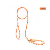 팝펫견인끈 방폭펀치 P체인 외출산책견끈 나일론 짜임견인끈, 오렌지, 1.5*0.6