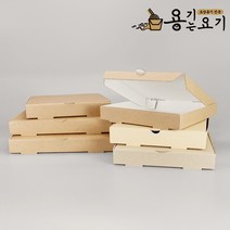 [용기는요기] 크라프트 무지 12인치 피자박스 (100개)