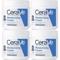 Cerave 히알루론산이 함유된 모이스처라이징 크림 펌프 포함 538.6g(19온스) (2팩), 1 Pound (Pack of 4)