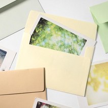 파스텔 청첩장 & 엽서봉투 100장입 브라운, 1개