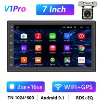 Podofo 8g 128g 자동차 라디오 gps 2 din android 10.0 자동 carplay 유니버설 7quot 폭스 바겐 닛산 현대 도요타 멀티미디어 플레이어 용, 협력사, 2 16g 12led 캠